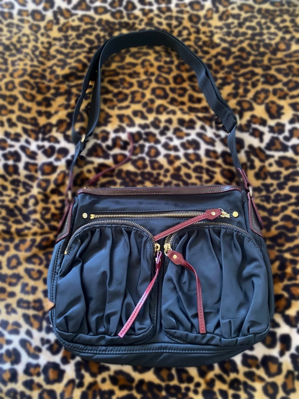 MZ Wallace Navy / Dark Blue Shoulder Bag